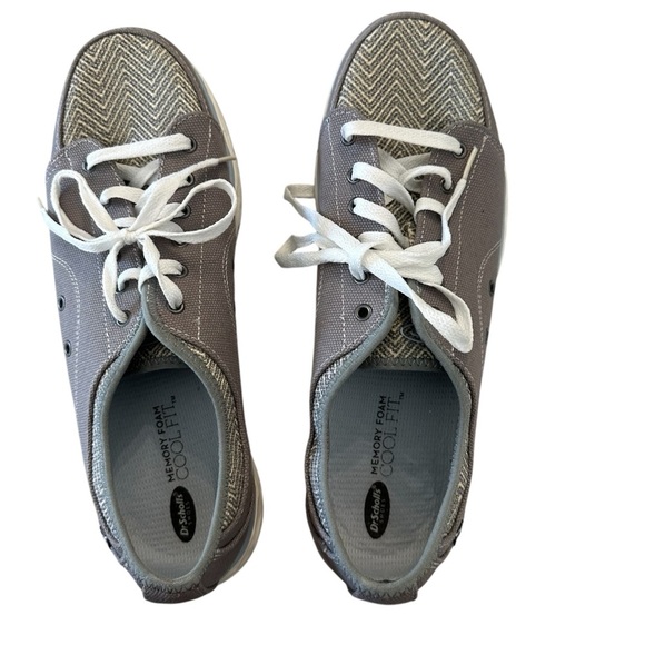 Dr. Scholl’s Anna Memory Foam Cool Fit Women’s Gray & Blue Sneakers Sz 11M GUC - Picture 1 of 10